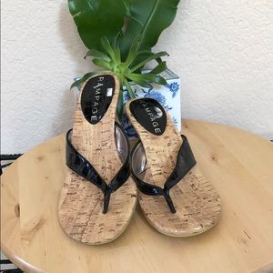 5 for $25 NWOT Kitten Heel Thong Sandal Black